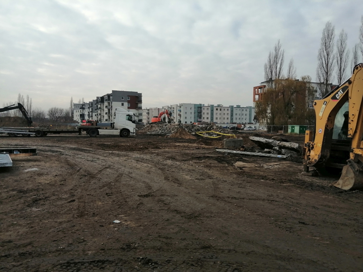 zdjęcie budowy inwestycji Celulozowa we Włocławku